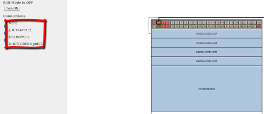 Creating connections with drag and drop