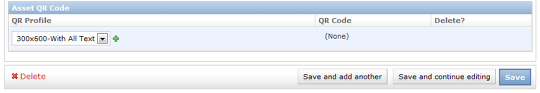 Assigning QR profiles to devices or assets.