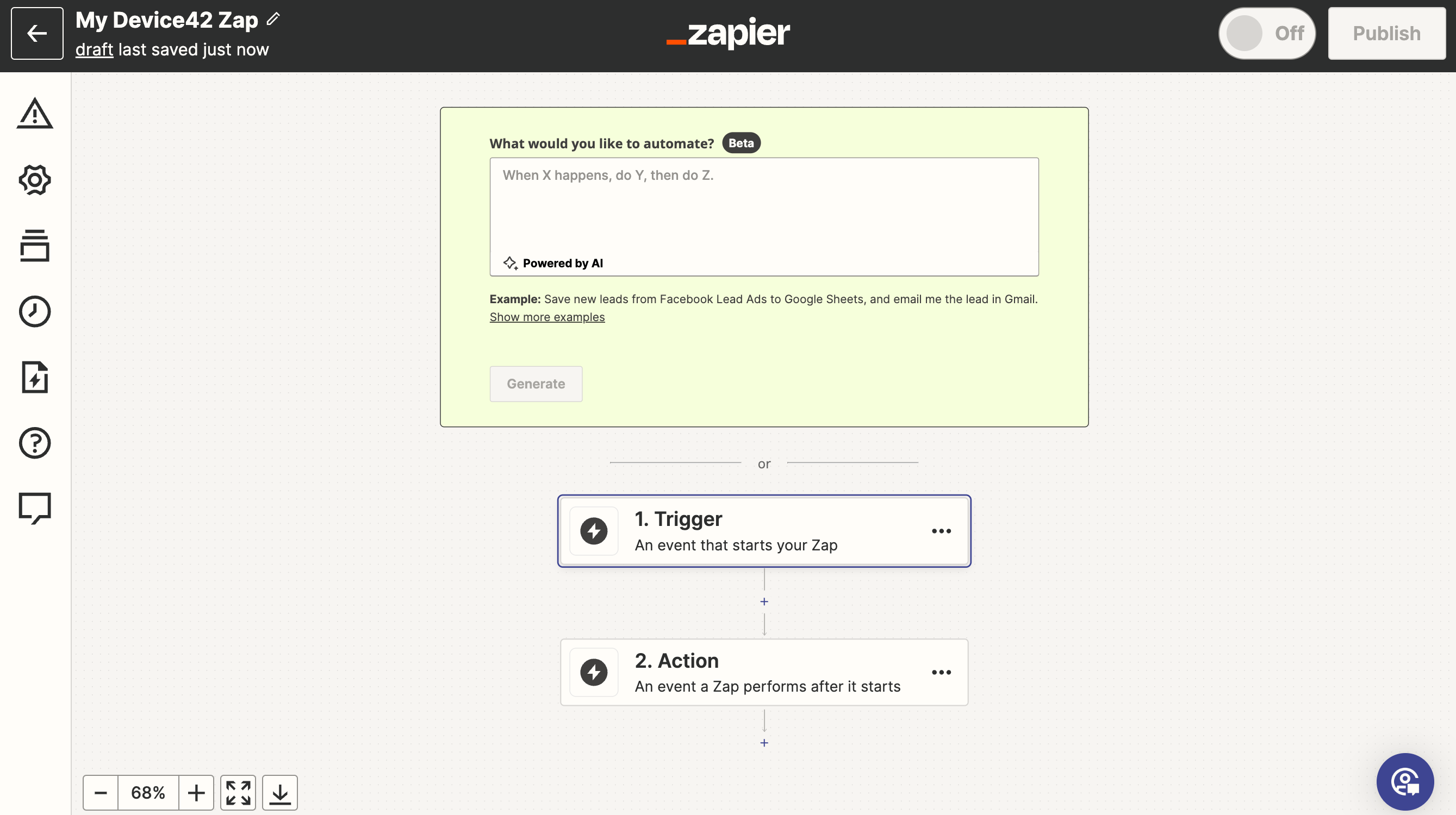Set up Zap